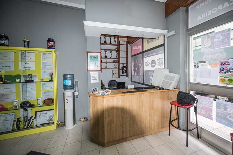 recepción gimnasio